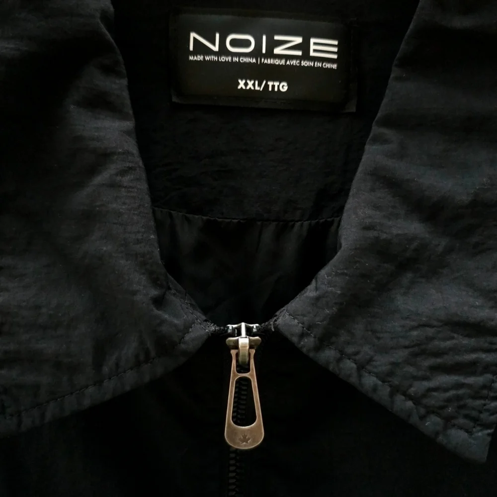 Noize Julian Minimalist Black Water-repellant Windbreaker Spring Jacket men XXL - Picture 12 of 16